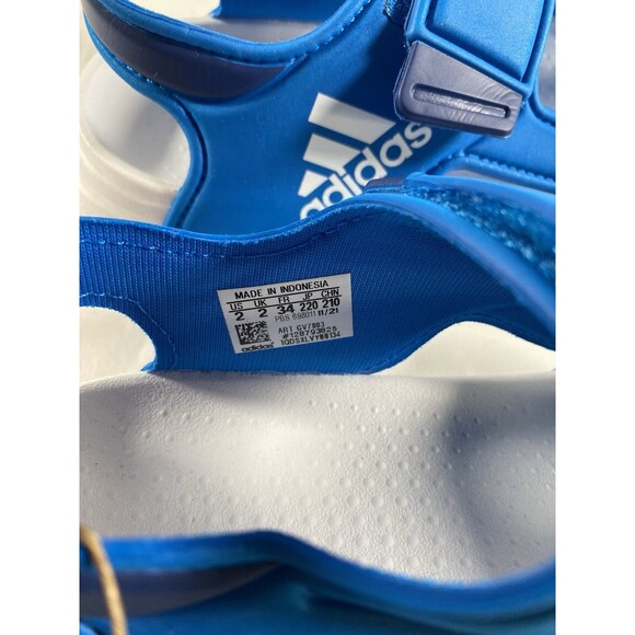 New Adidas Altaswim Toddler Blue White Water Slipper Beach Sandals Size 2 - Picture 3 of 5